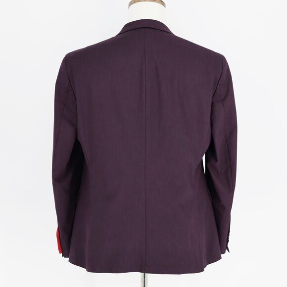 Hugo Boss Men's Solid Purple Wool Blend Karl Modern-Fit Suit Jacket Size 36S - Picture 5 of 10